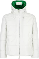 Giuseppe Zanotti White Leather Zip-Up Hoodie Jacket ERU2020H03 Giuseppe Zanotti White Leather Zip-Up Hoodie Jacket ERU2020H03
