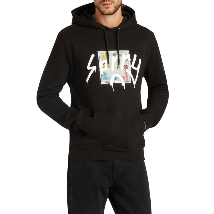 Shop Sudadera Giuseppe Zanotti x In Advance Negra Graffiti Colaboración SS22. ERUV200001