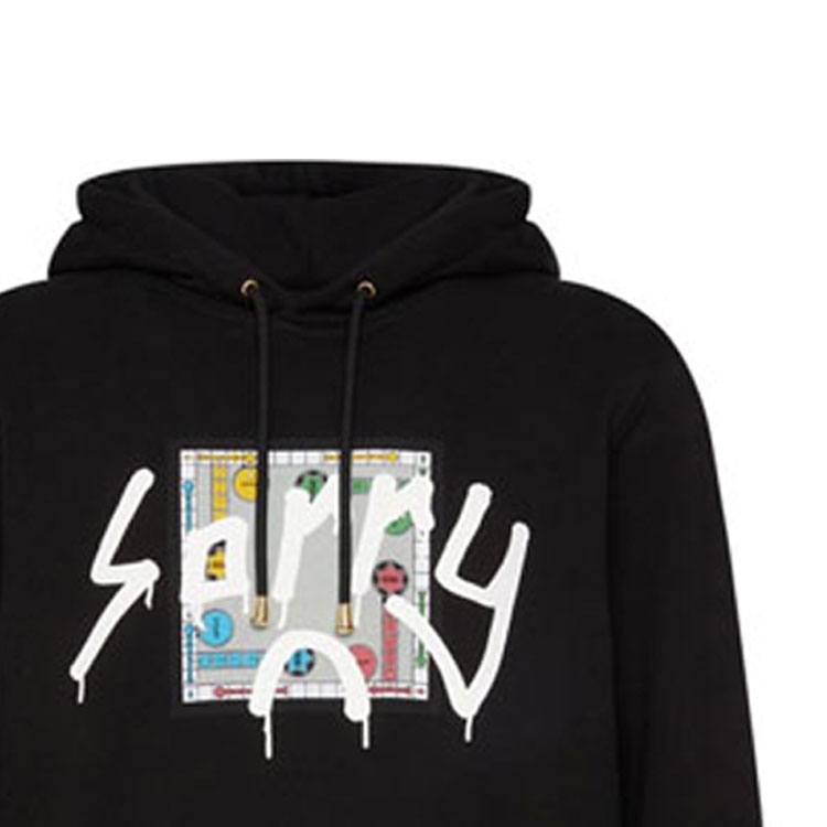 Details for Sudadera Giuseppe Zanotti x In Advance Negra Graffiti Colaboración SS22. ERUV200001