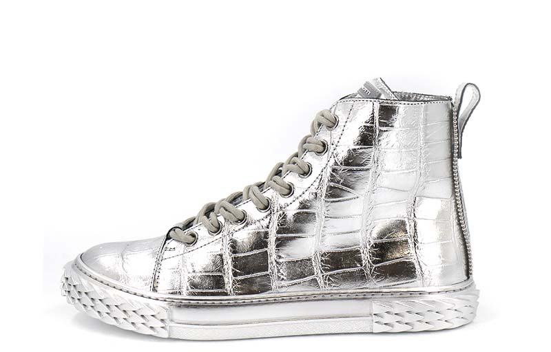 Giuseppe Zanotti Zip Sneaker 'Silver'