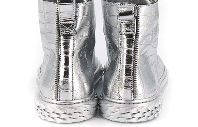 Giuseppe Zanotti Zip Sneaker 'Silver' 圖 3