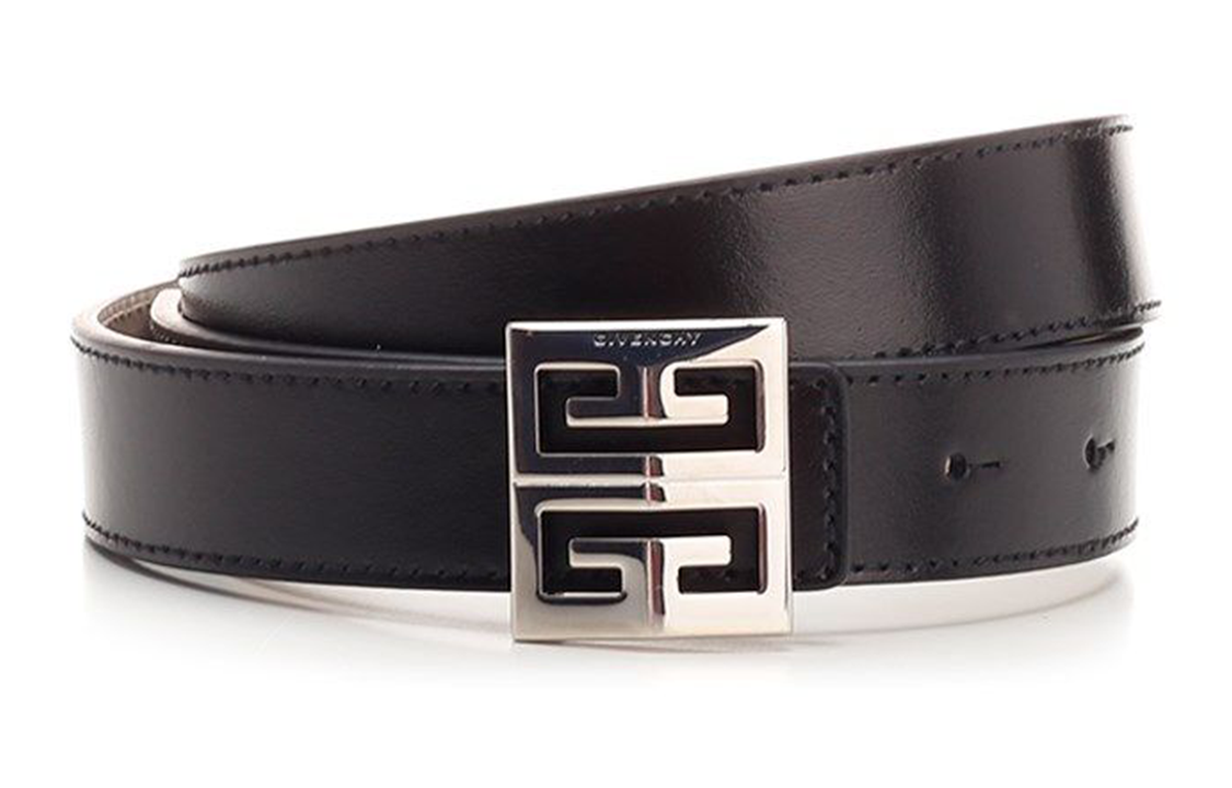 Givenchy 4G Buckle Leather Belt Unisex Couple Style 2.5cm. BB4079B15N001