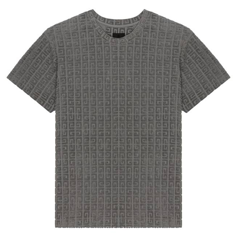 GIVENCHY 4G Logo All-Over Print Crew Neck T-Shirt BM716R3YF0-056