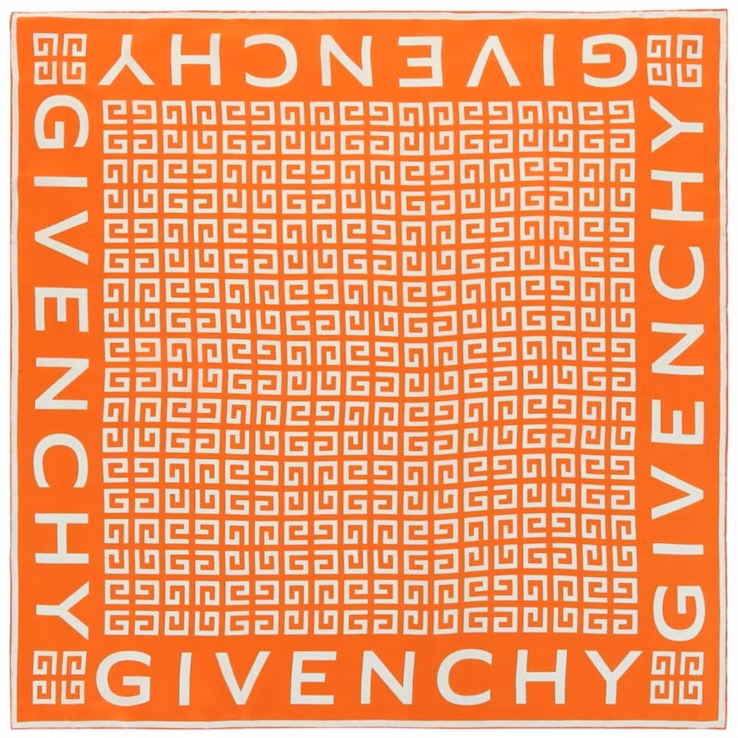 givenchy-4-g-monogram-printed-scarf-orange