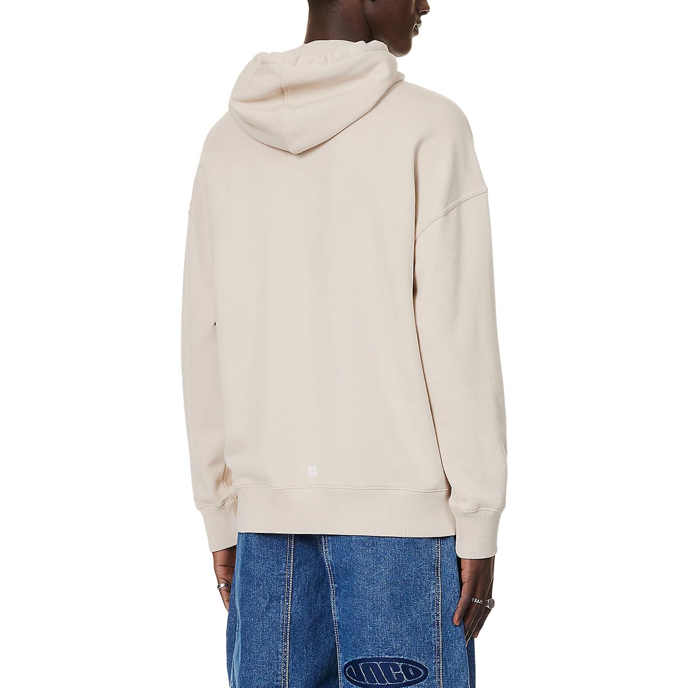 Shop 지방시 베이지 후드티 솔리드 컬러 레터 프린트. BMJ0HC3YAC-267