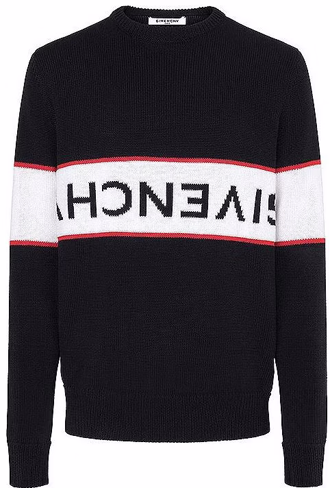 givenchy-black-colorblock-stripe-logo-crewneck-sweater-bm-9063401-m-001