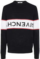 Order GIVENCHY 黑色條紋拼接Logo圓領毛衣. BM9063401M-001