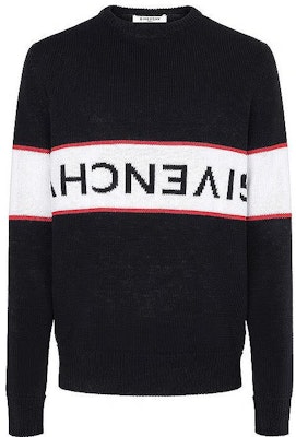 GIVENCHY Sweater Hitam Crewneck Logo Stripe Colorblock. BM9063401M-001 Order GIVENCHY Sweater Hitam Crewneck Logo Stripe Colorblock. BM9063401M-001