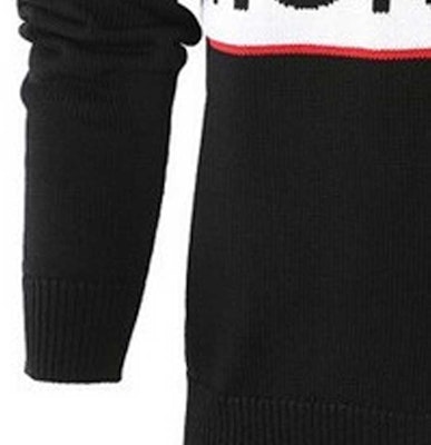 GIVENCHY Sweater Hitam Crewneck Logo Stripe Colorblock. BM9063401M-001 Sizing GIVENCHY Sweater Hitam Crewneck Logo Stripe Colorblock. BM9063401M-001