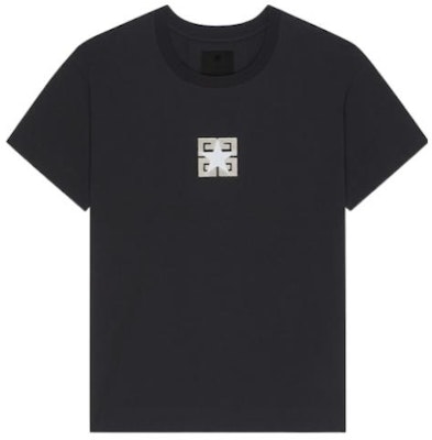 GIVENCHY Black Crew Neck Solid Color Fitted Short Sleeve T-Shirt BM71JB3YLZ-001 Buy GIVENCHY Black Crew Neck Solid Color Fitted Short Sleeve T-Shirt BM71JB3YLZ-001