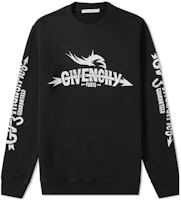 Givenchy Black Crewneck Sweatshirt with Letter Print. BM700L30AF-001 Givenchy Black Crewneck Sweatshirt with Letter Print. BM700L30AF-001