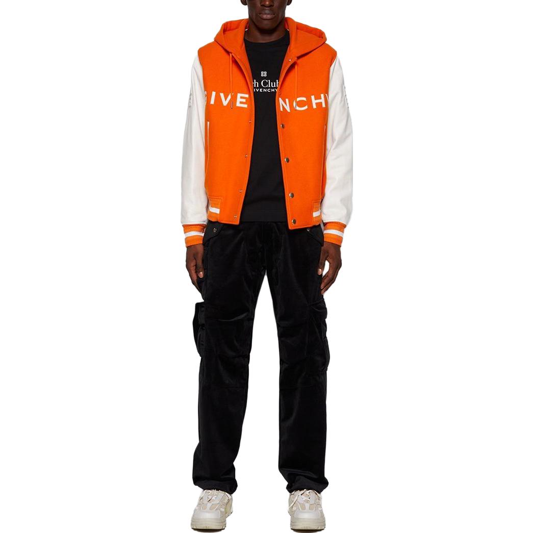 Givenchy  Black Crewneck T-Shirt with Solid Color Letter Print BM716G3YEV-001 圖 3