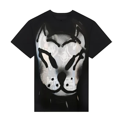 Givenchy Black Dog Print Crew Neck T-Shirt BM71CQ3Y6B-001