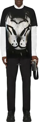 Givenchy 黑色狗圖印花圓領T恤 BM71CQ3Y6B-001 Lookbook Givenchy 黑色狗圖印花圓領T恤 BM71CQ3Y6B-001