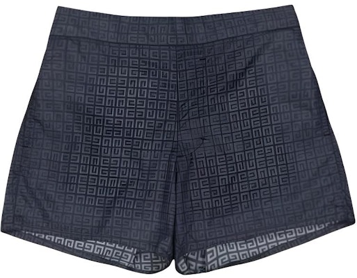 ジバンシィ ブラック エラスティック ウエスト モノグラム スイムショーツ BMA00S1537-001 Buy ジバンシィ ブラック エラスティック ウエスト モノグラム スイムショーツ BMA00S1537-001