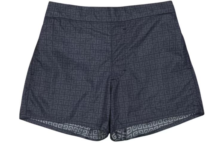 Order ジバンシィ ブラック エラスティック ウエスト モノグラム スイムショーツ BMA00S1537-001