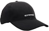 Shop GIVENCHY Black Embroidered Cotton Blend Baseball Cap BPZ022P0C4094001