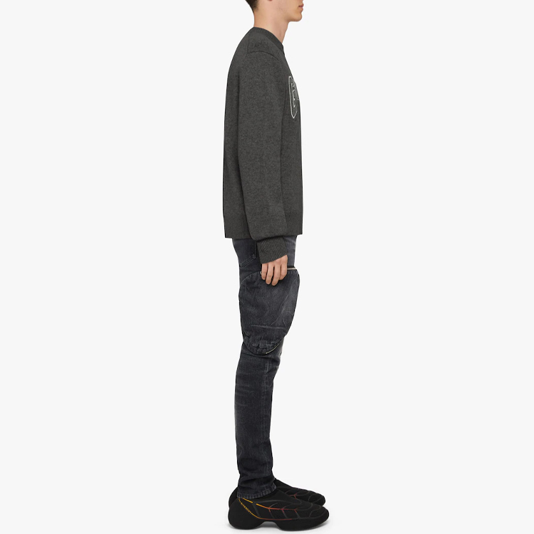 Details for 纪梵希黑色刺绣字母Logo圆领毛衣 BM90KX4YC6-015