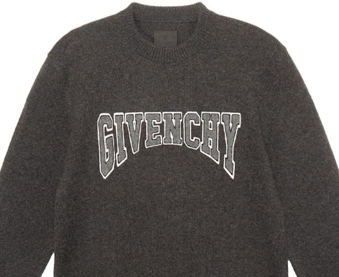 纪梵希黑色刺绣字母Logo圆领毛衣 BM90KX4YC6-015 Sizing 纪梵希黑色刺绣字母Logo圆领毛衣 BM90KX4YC6-015