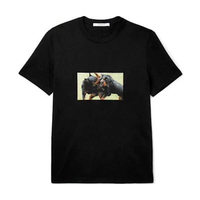 GIVENCHY Black Graphic Animal Print Short Sleeve T-Shirt 17S7337651-001