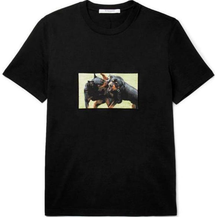 GIVENCHY  Black Graphic Animal Print Short Sleeve T-Shirt 17S7337651-001 圖 2