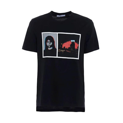 Givenchy Black Graphic Print Crewneck T-Shirt 17W7189651-001