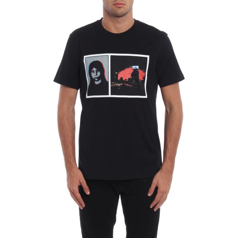 Lookbook 紀梵希 黑色圖案印花圓領T恤 17W7189651-001