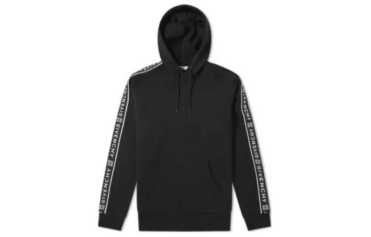 GIVENCHY  Black Hoodie with Letter Print BMJ02K30AF-001 圖 2