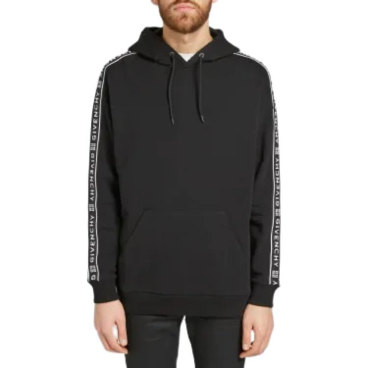 GIVENCHY  Black Hoodie with Letter Print BMJ02K30AF-001 圖 4