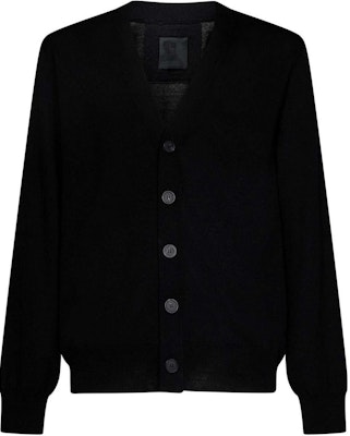 Cárdigan Negro de Punto Givenchy con Logo de Letras y Mangas Largas. BM90N74YER-001 Order Cárdigan Negro de Punto Givenchy con Logo de Letras y Mangas Largas. BM90N74YER-001