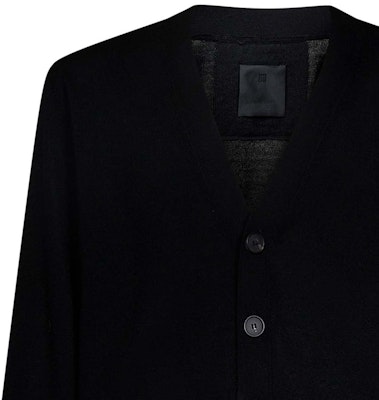 Cárdigan Negro de Punto Givenchy con Logo de Letras y Mangas Largas. BM90N74YER-001 Shop Cárdigan Negro de Punto Givenchy con Logo de Letras y Mangas Largas. BM90N74YER-001