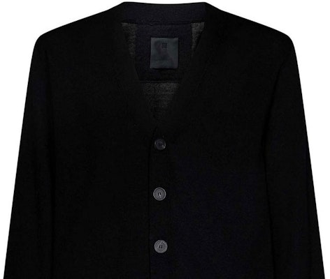 Cárdigan Negro de Punto Givenchy con Logo de Letras y Mangas Largas. BM90N74YER-001 Details for Cárdigan Negro de Punto Givenchy con Logo de Letras y Mangas Largas. BM90N74YER-001