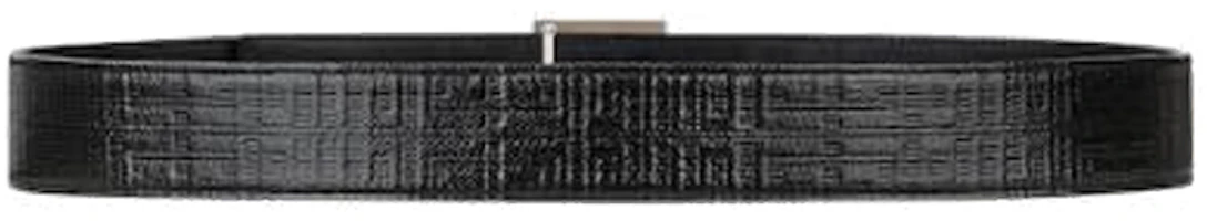 Purchase Cinturón de Cuero Negro GIVENCHY con Hebilla Elegante - Ancho 4cm BK4063K1QW001