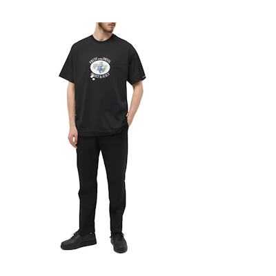 GIVENCHY Black Letter Print Crew Neck Short Sleeve T-Shirt BM71JA3YG5-001