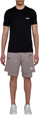 GIVENCHY Baju-T Leher Krew Lengan Pendek Logo Hitam. BM716G3YM8-001 Purchase GIVENCHY Baju-T Leher Krew Lengan Pendek Logo Hitam. BM716G3YM8-001