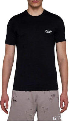 GIVENCHY Baju-T Leher Krew Lengan Pendek Logo Hitam. BM716G3YM8-001 Details for GIVENCHY Baju-T Leher Krew Lengan Pendek Logo Hitam. BM716G3YM8-001