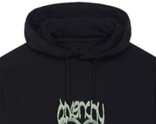 지방시 블랙 로고 그래픽 후디 캥거루 포켓. BMJ0HC3YH7-001 Lookbook 지방시 블랙 로고 그래픽 후디 캥거루 포켓. BMJ0HC3YH7-001