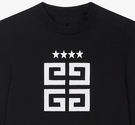 Givenchy 黑色標誌圖案長袖上衣. BM90NT4ZH6-004 Details for Givenchy 黑色標誌圖案長袖上衣. BM90NT4ZH6-004