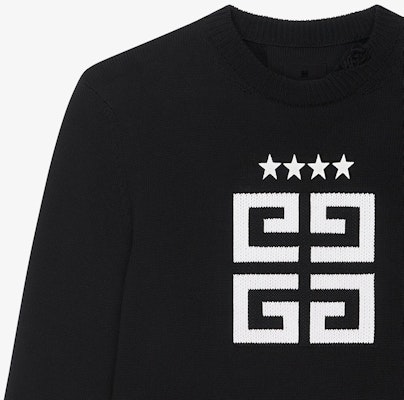 Givenchy 黑色標誌圖案長袖上衣. BM90NT4ZH6-004 Sizing Givenchy 黑色標誌圖案長袖上衣. BM90NT4ZH6-004