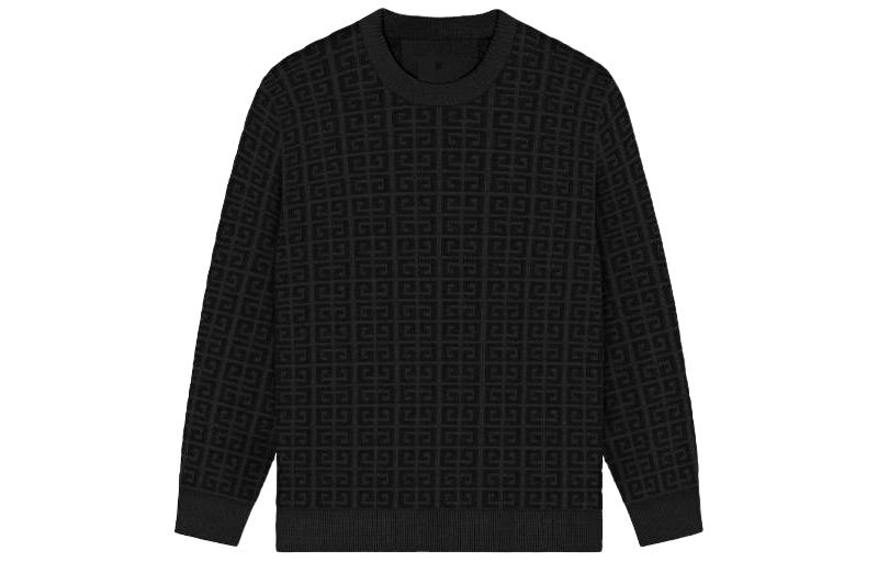 Order GIVENCHY Suéter Negro con Logo Estampado y Cuello Redondo BM90Q14YH3-001