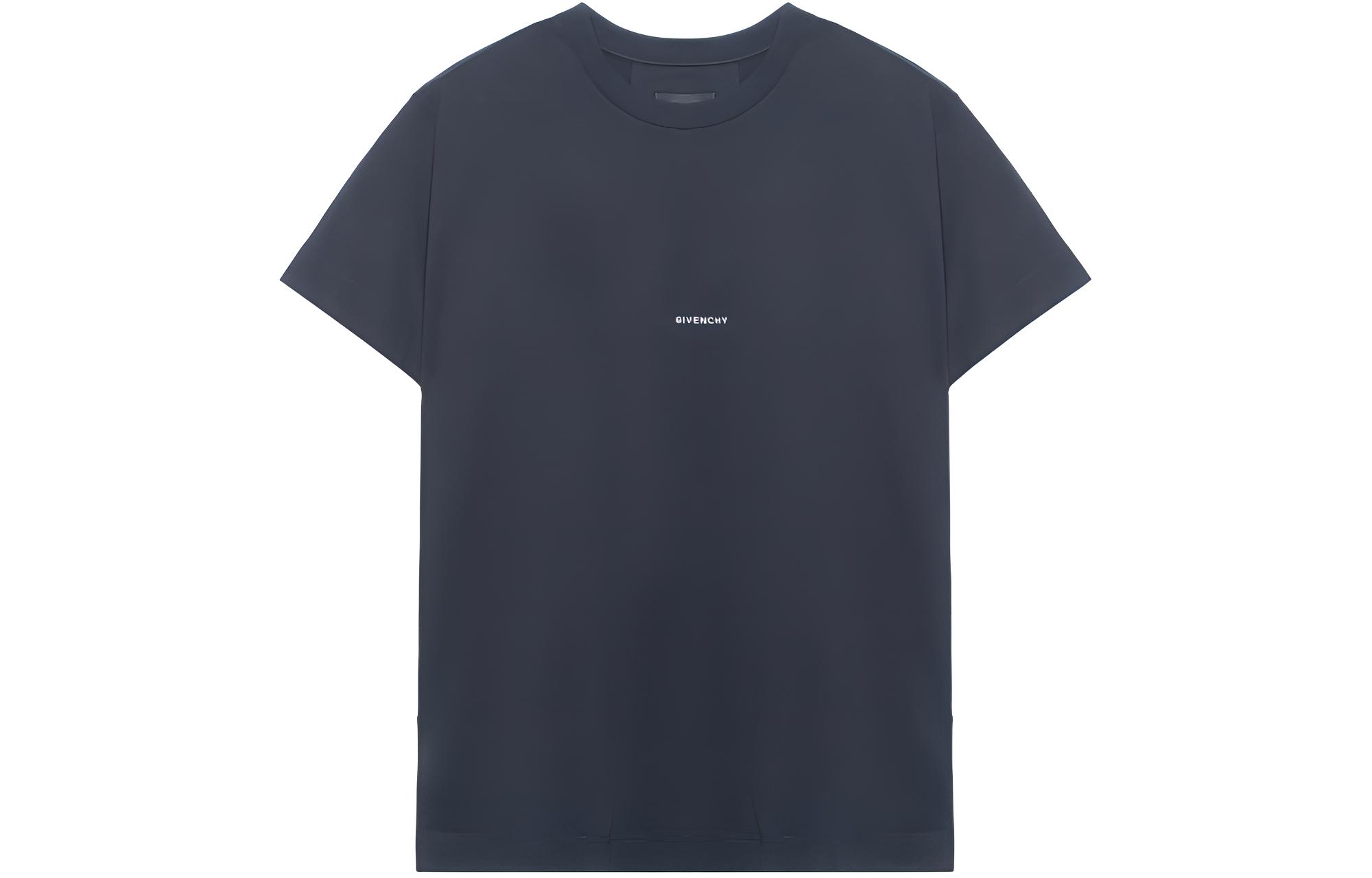 Givenchy  Black Logo Printed Short Sleeve T-Shirt BM716N3YBK-001