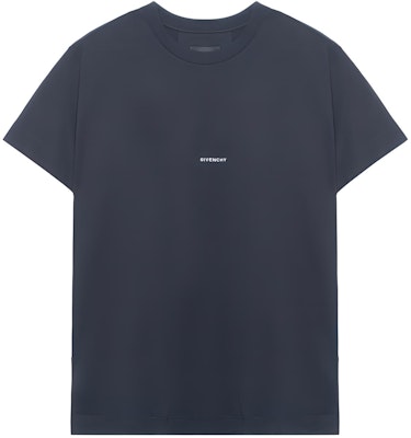 지방시 블랙 로고 프린트 반팔 티셔츠 BM716N3YBK-001 Buy 지방시 블랙 로고 프린트 반팔 티셔츠 BM716N3YBK-001