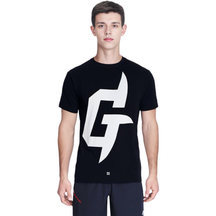 Shop Givenchy Kaos Pendek Hitam dengan Logo Cetak BM716N3YBK-001
