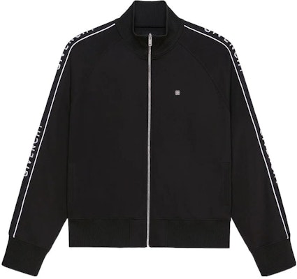 GIVENCHY Chaqueta Deportiva Negra con Cinta de Logo y Cuello Alto. BMJ0DT30Q6-001 Order GIVENCHY Chaqueta Deportiva Negra con Cinta de Logo y Cuello Alto. BMJ0DT30Q6-001