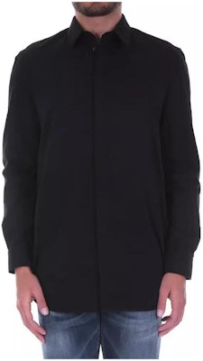 Givenchy 黑色印花長袖襯衫領上衣 17S6043361-001 Order Givenchy 黑色印花長袖襯衫領上衣 17S6043361-001