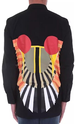 Givenchy 黑色印花長袖襯衫領上衣 17S6043361-001 Shop Givenchy 黑色印花長袖襯衫領上衣 17S6043361-001