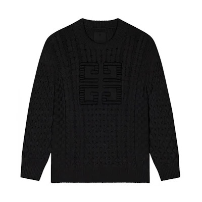 Givenchy Black Pullover Crewneck Long-Sleeve Sweater. BM90Q24YGJ-001