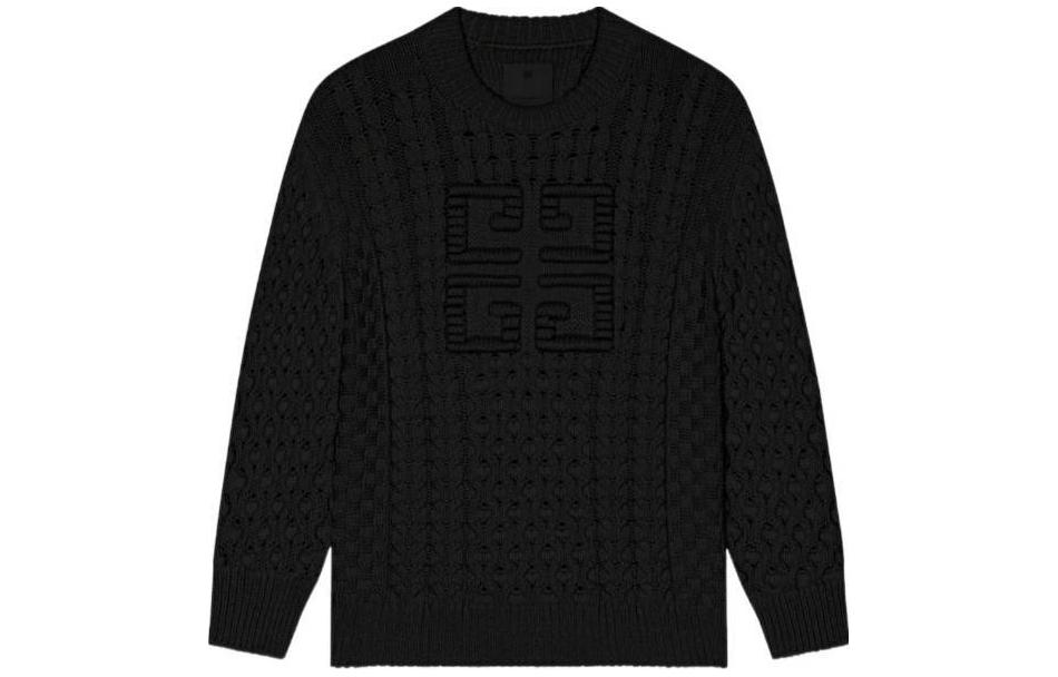 Order Givenchy Sweater Hitam Lengan Panjang Crewneck Pullover. BM90Q24YGJ-001