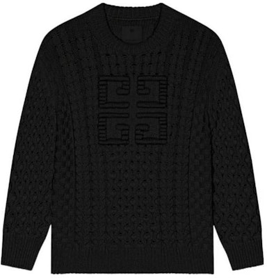 纪梵希黑色圆领长袖套头毛衣. BM90Q24YGJ-001 Order 纪梵希黑色圆领长袖套头毛衣. BM90Q24YGJ-001