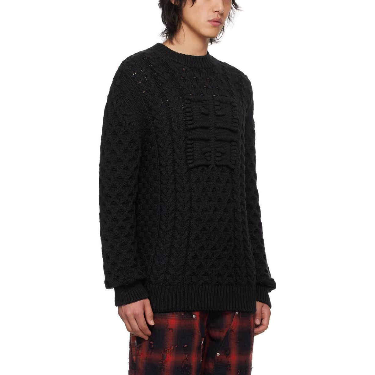 Details for Givenchy Sweater Hitam Lengan Panjang Crewneck Pullover. BM90Q24YGJ-001